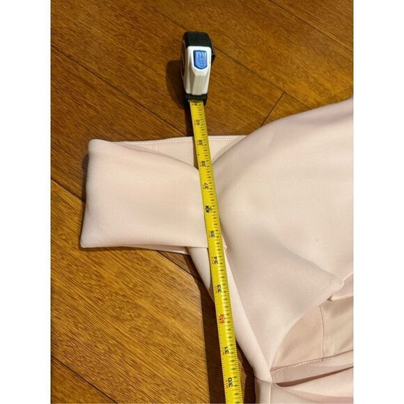 NWT ASOS DESIGN Off Shoulder Cutout Midi Dress with Asymmetric Hem in Rosewater - Picture 8 of 15